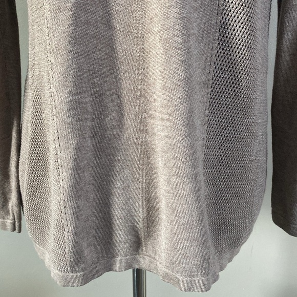 Belldini Cocoa Powder Heather Brown Open Front Cardigan Sweater Sz XL NWOT - Picture 8 of 10